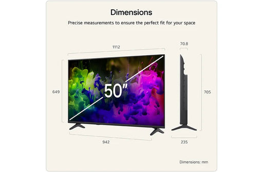 LG 50 Inch QNED AI QNED7E Mini LED 4K Smart TV - 50QNED7EB3C.AEK LG