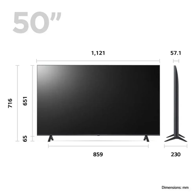 LG 50UR78006LK 2023 UR78 50-inch, 4K Ultra HD, Smart TV Digiland Outlet Store