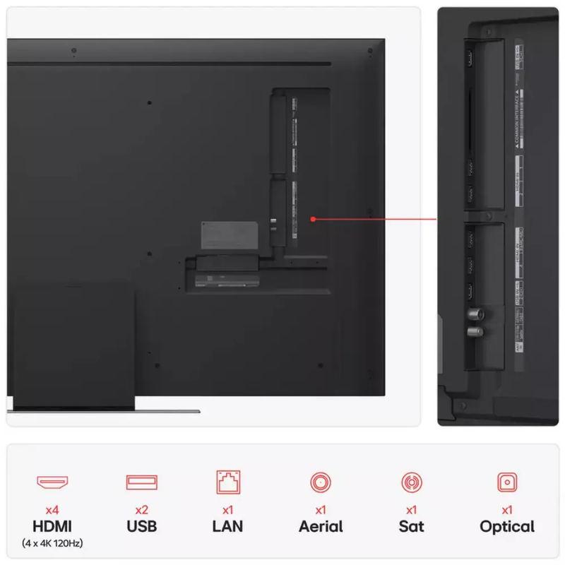 LG 55 Inch 55QNED87A6B Smart 4K UHD HDR QNED TV