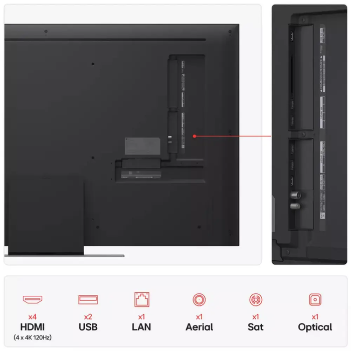 LG 55 Inch 55QNED87A6B Smart 4K UHD HDR QNED TV