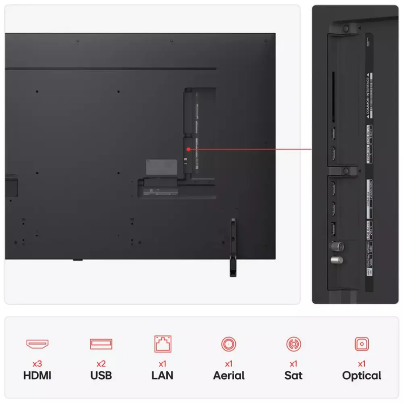 LG 65 Inch 65QNED80A6A Smart 4K UHD HDR QNED TV LG
