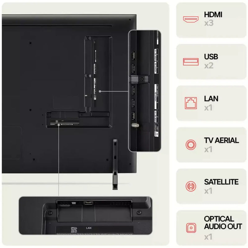 LG 75QNED80T6A 75" QNED AI 4K HDR Smart TV Digiland Outlet Store
