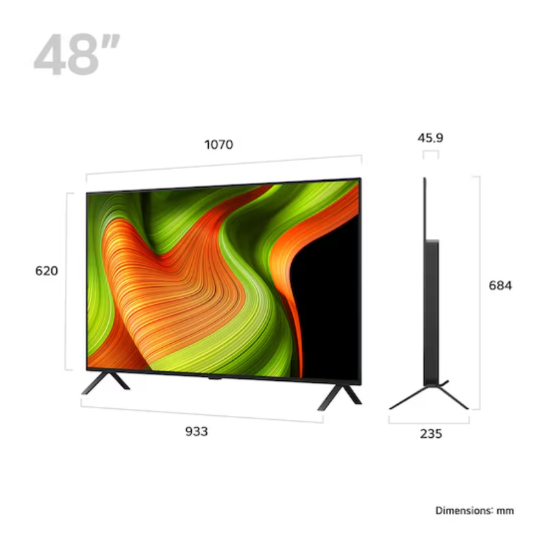 LG B5 48" OLED 4K HDR Smart AI TV 2025 LG