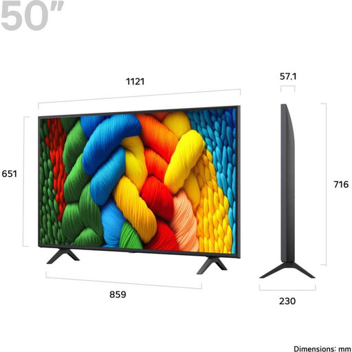 LG NANO80A6B 50" 4K Ultra HD NanoCell Smart TV LG