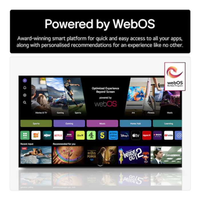 LG NANO81A 43" NanoCell AI 4K HDR Smart TV 2025 - 43NANO81A6A