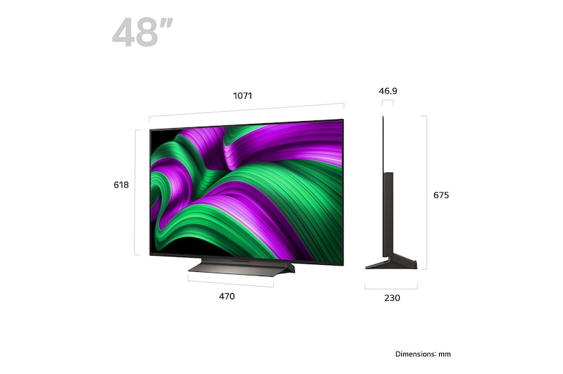 LG OLED48C56LB 48 inch OLED C5 evo 4K Ultra HD HDR Smart TV LG