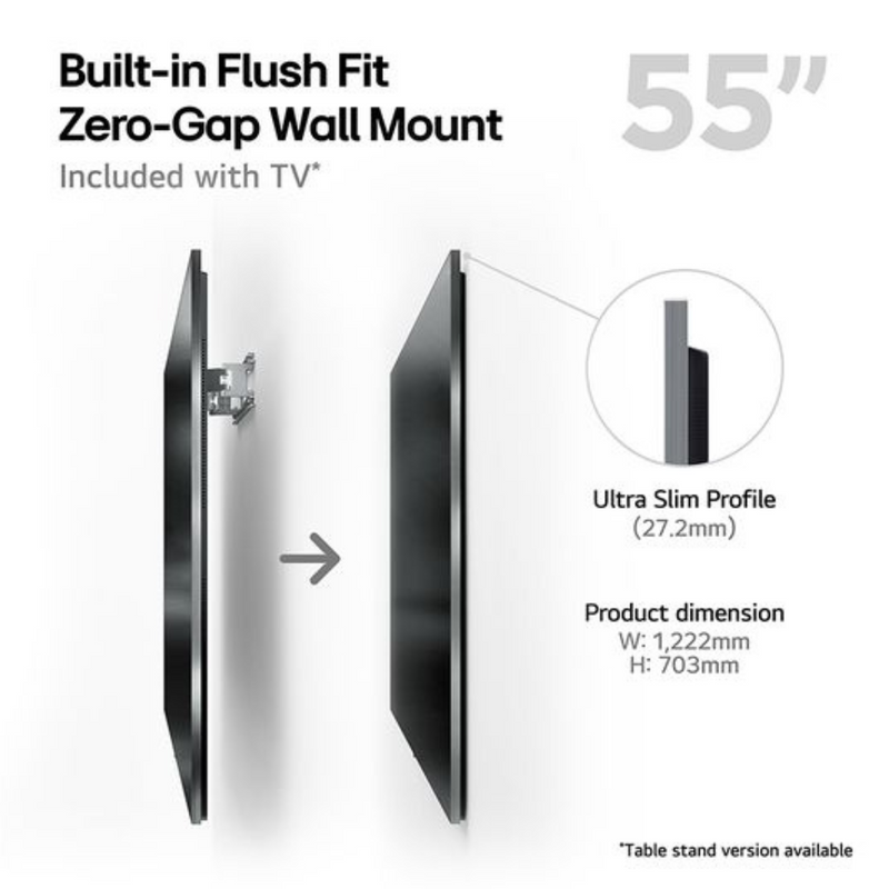 LG OLED55G45LW G4 55 inch OLED evo 4K HDR Smart TV with Wall Mount Digiland Outlet Store