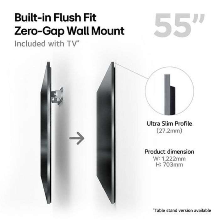 LG OLED55G45LW G4 55 inch OLED evo 4K HDR Smart TV with Wall Mount Digiland Outlet Store