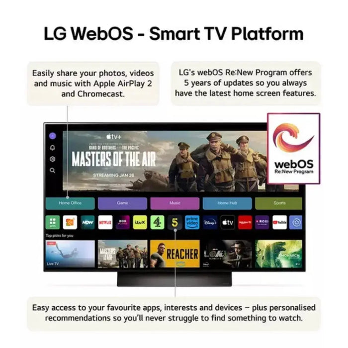 LG OLED65C46LA 65 inch OLED evo 4K HDR Smart TV - The Outlet Store