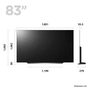 LG OLED83C34LA 83" Smart 4K Ultra HD HDR OLED TV Digiland Outlet Store