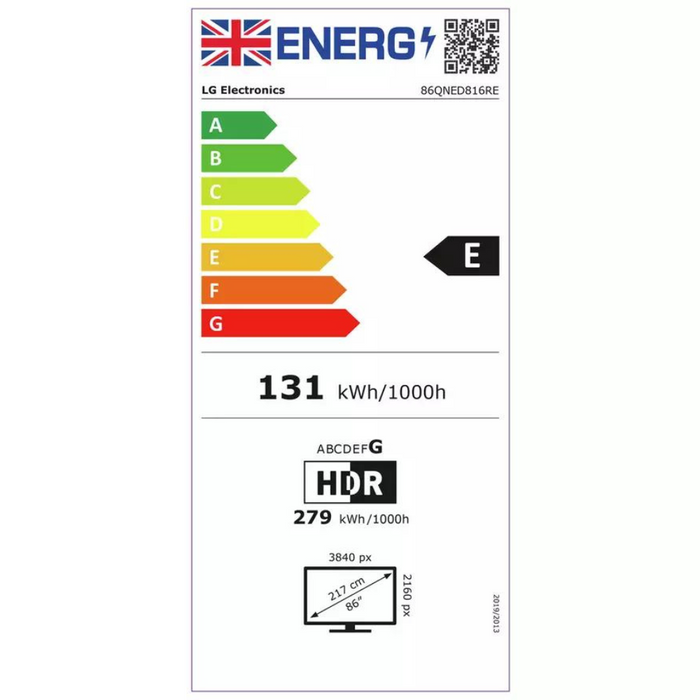 LG 86QNED816RE QNED 86-inch, 4K Ultra HD HDR, QNED, Smart TV Digiland Outlet Store