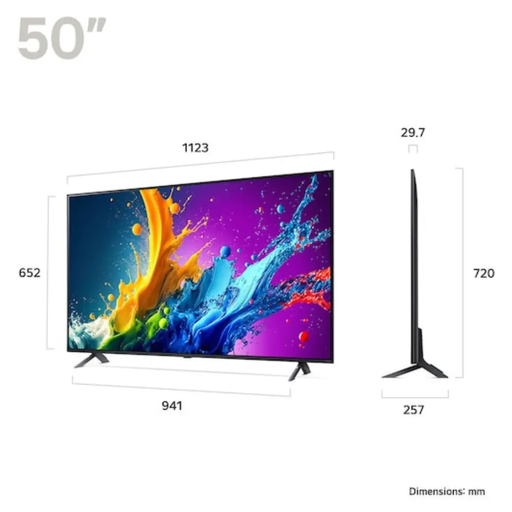 LG QNED QNED80A 50" 4K Smart TV LG