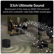 LG US60T 3.1Ch Bluetooth Sound Bar With Wireless Sub Digiland Outlet Store