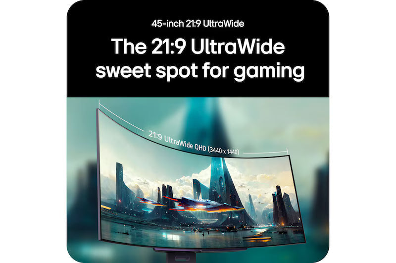 LG UltraGear 45GX90SA-B 45" Curved OLED Gaming Monitor LG