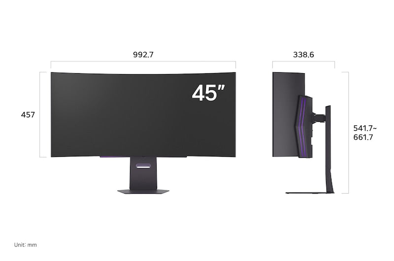 LG UltraGear 45GX90SA-B 45" Curved OLED Gaming Monitor LG