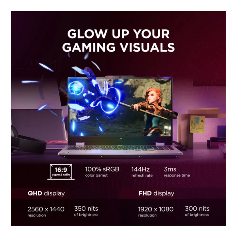 Lenovo LOQ 15AHP10 83JG0008UK 16GB RAM 512GB SSD RTX 5050 15.6" Windows 11 Home Gaming Laptop