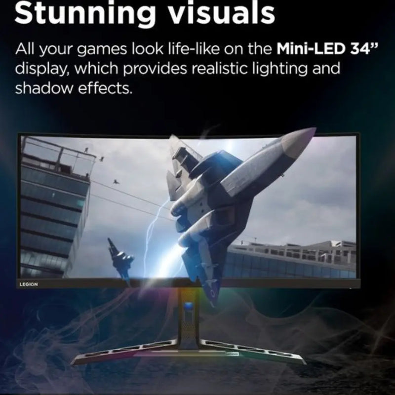 Lenovo Legion Y34wz-30 Quad HD 34" Mini LED Gaming Monitor Digiland Outlet Store
