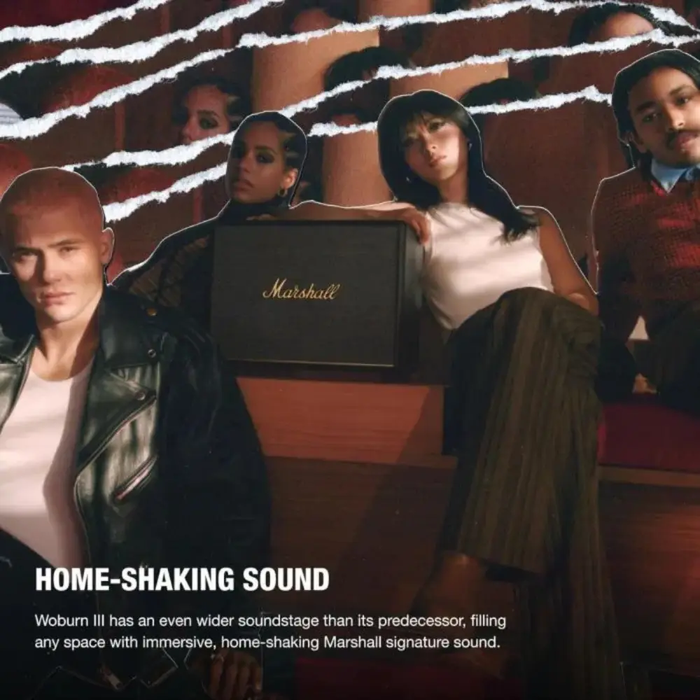 MARSHALL WOBURN III BLUETOOTH SPEAKER BLACK