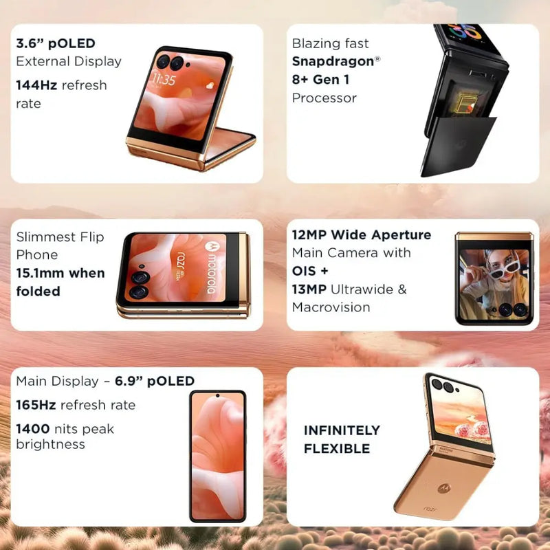 MOTOROLA RAZR40 ULTRA 256GB - PEACH