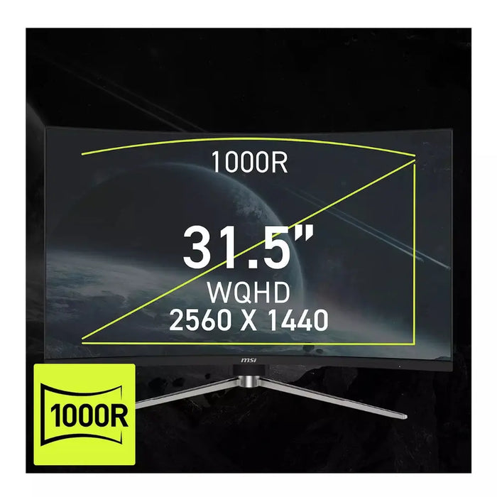 MSI MAG 325CQRF QD E2 - 32in - WQHD - 180Hz - Curved Gaming Monitor Digiland Outlet Store