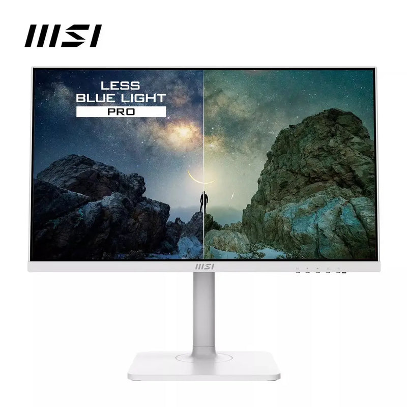 MSI Modern MD2412PW 23.8 Inch FHD Monitor - 100Hz, IPS, AMD Freesync, Adjustable Stand + Built In Speakers Digiland Outlet Store