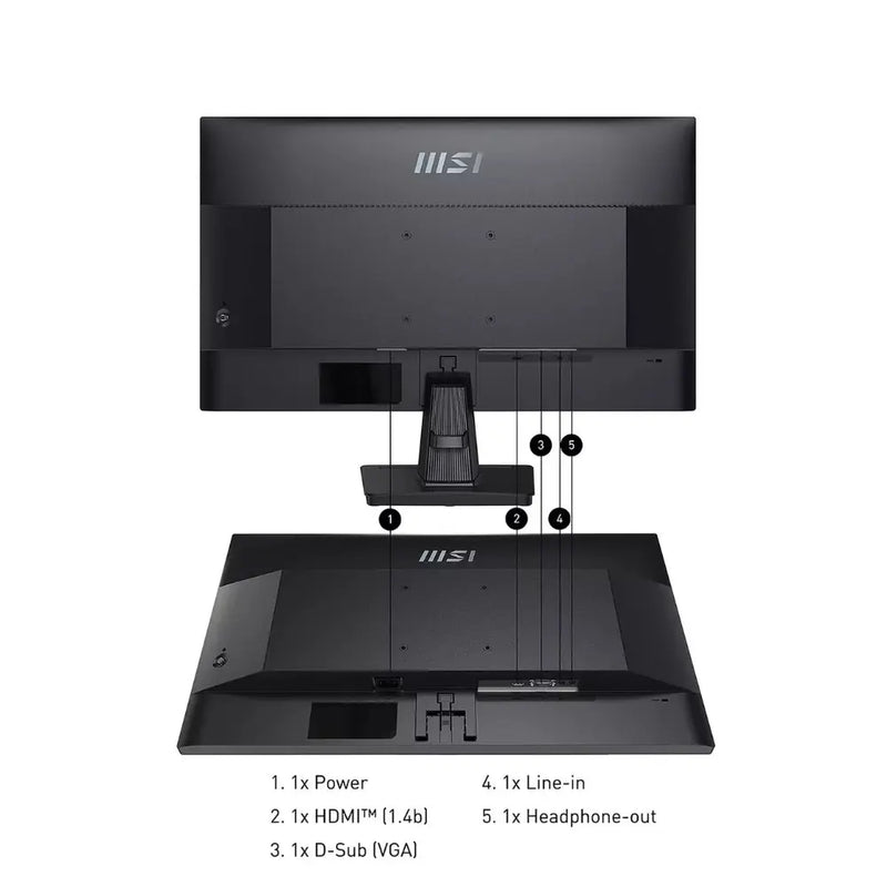 MSI Pro MP275 27 inch, Full HD, 100Hz, IPS, AMD Freesync Flat Monitor with Built-In Speakers Digiland Outlet Store