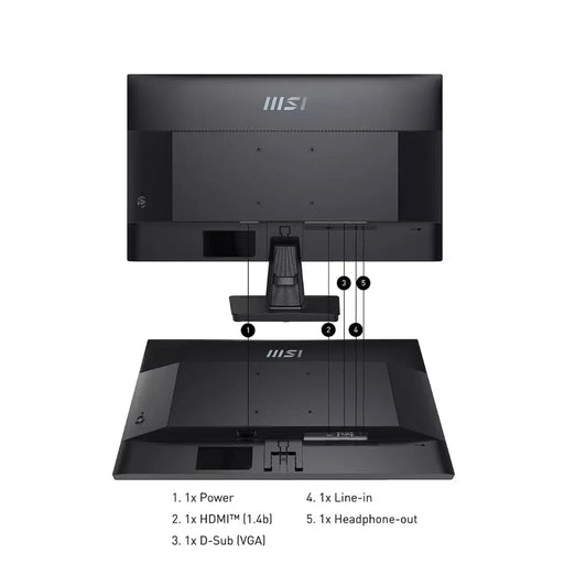 MSI Pro MP275 27 inch, Full HD, 100Hz, IPS, AMD Freesync Flat Monitor with Built-In Speakers Digiland Outlet Store