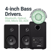 Majority D40 Bookshelf Monitor Speakers Digiland Outlet Store