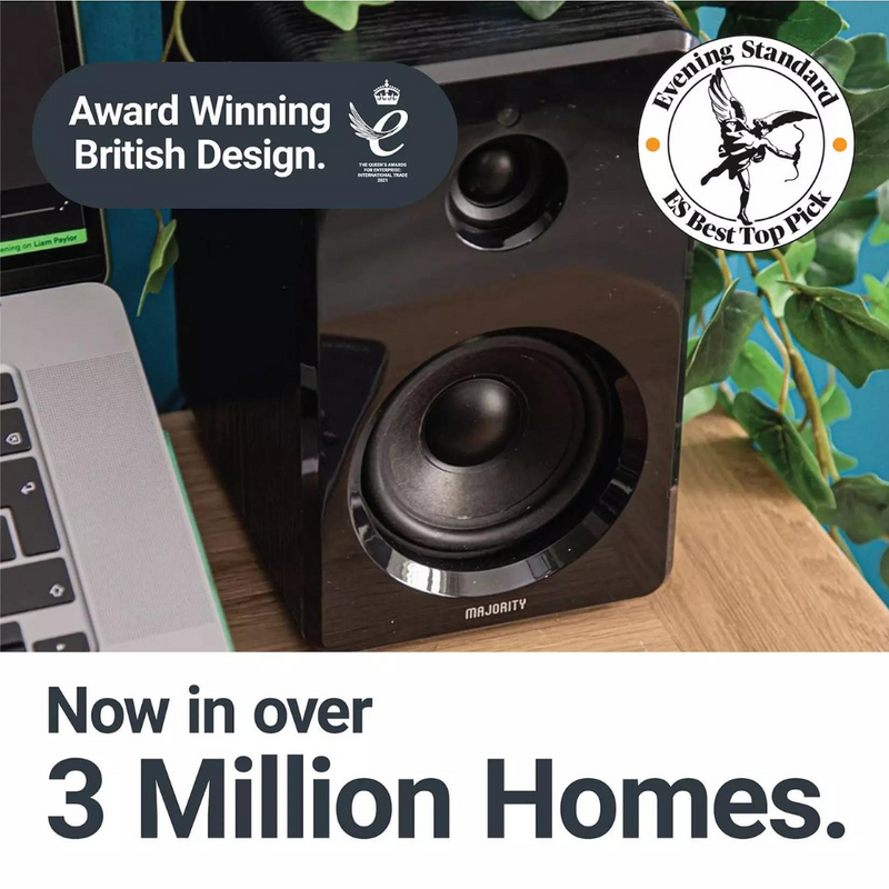 Majority D40 Bookshelf Monitor Speakers Digiland Outlet Store