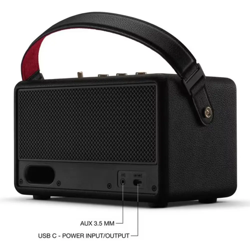 Marshall Kilburn III Portable Bluetooth Speaker BLACK & BRASS