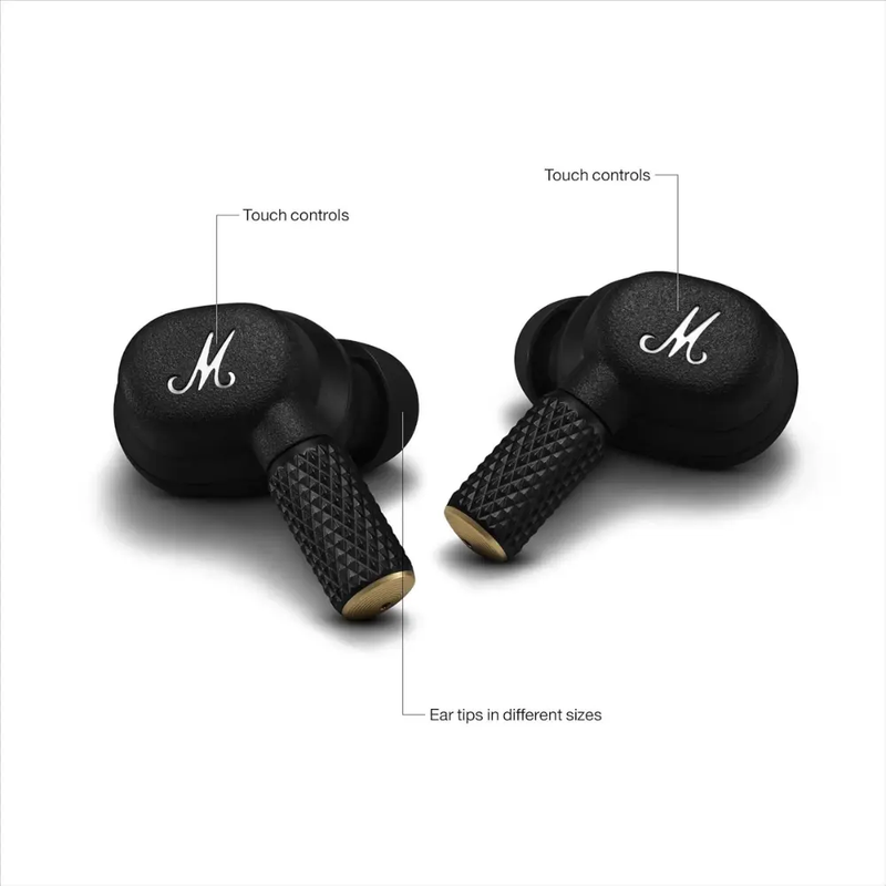Marshall Motif II ANC - True Wireless Active Noise Cancelling Bluetooth Earbuds – Black