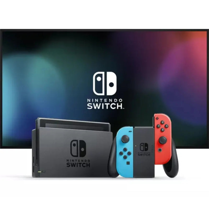 NINTENDO SWITCH IMPROVED BATTERY NEON RED+BLUE