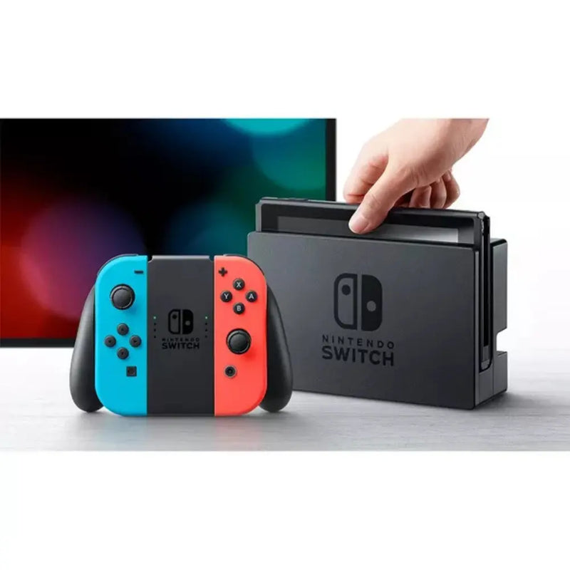 NINTENDO SWITCH IMPROVED BATTERY NEON RED+BLUE