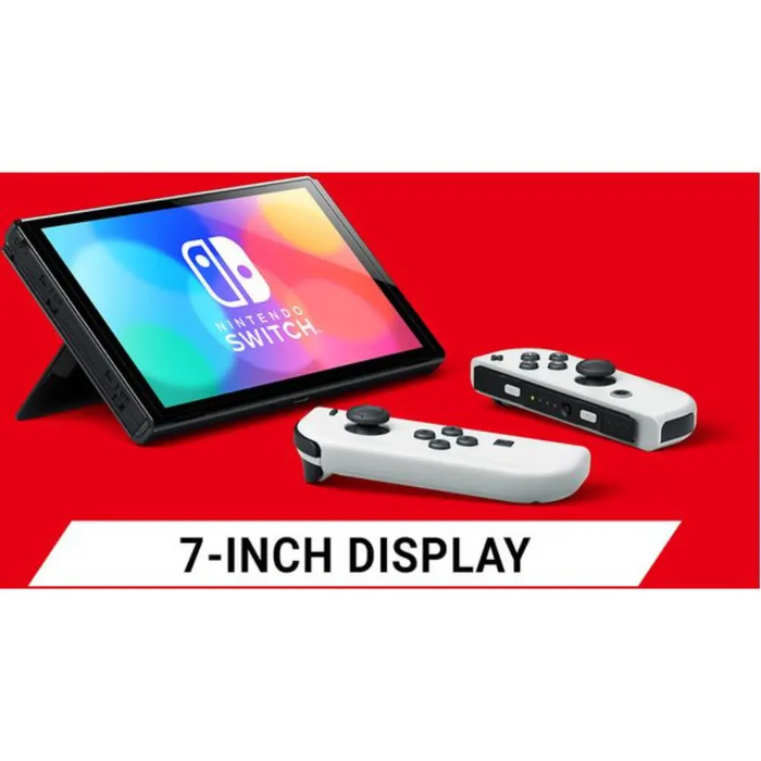 NINTENDO SWITCH OLED CONSOLE 64GB - WHITE