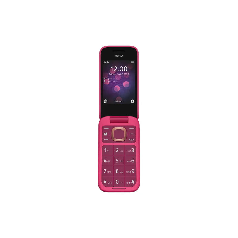Nokia 2660 32GB Flip Phone in Pop Pink