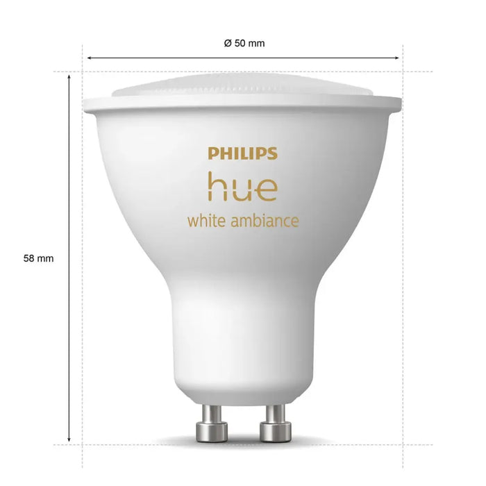 PHILIPS HUE WA 4.3W GU10 6PACK - 8720170000000 HB
