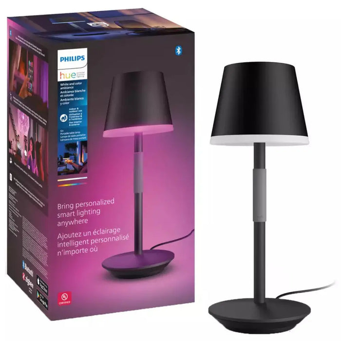 Philips Hue Go Portable Smart Table Lamp - Black