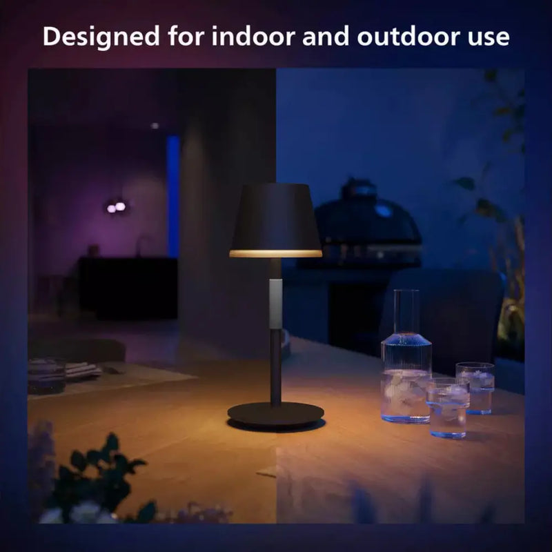 Philips Hue Go Portable Smart Table Lamp - Black