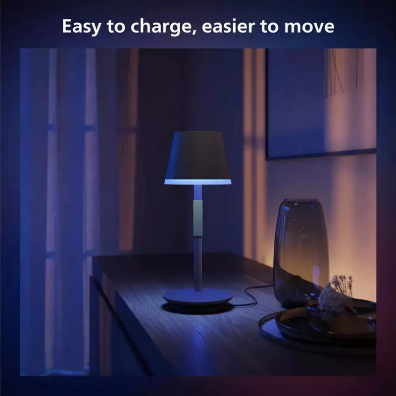 Philips Hue Go Portable Smart Table Lamp - Black