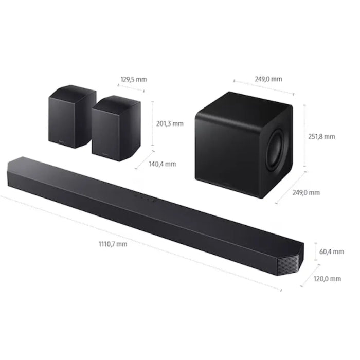 Samsung Q-Series Soundbar HW-Q935GF 9.1.4-Channel Subwoofer & Rear Speakers (2025)
