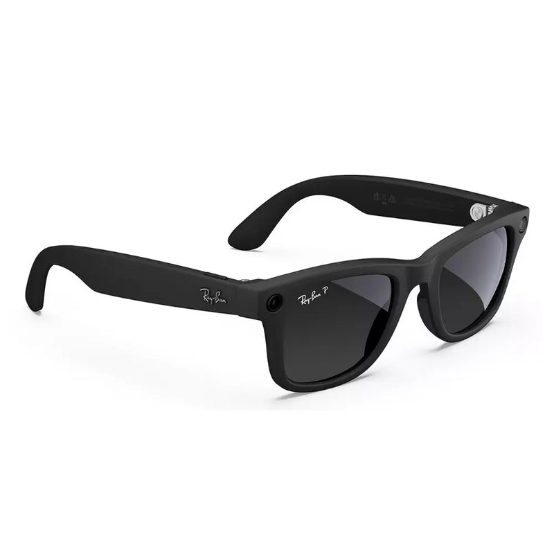 RAY-BAN META WAYFARER MATTE BLACK POLARISED