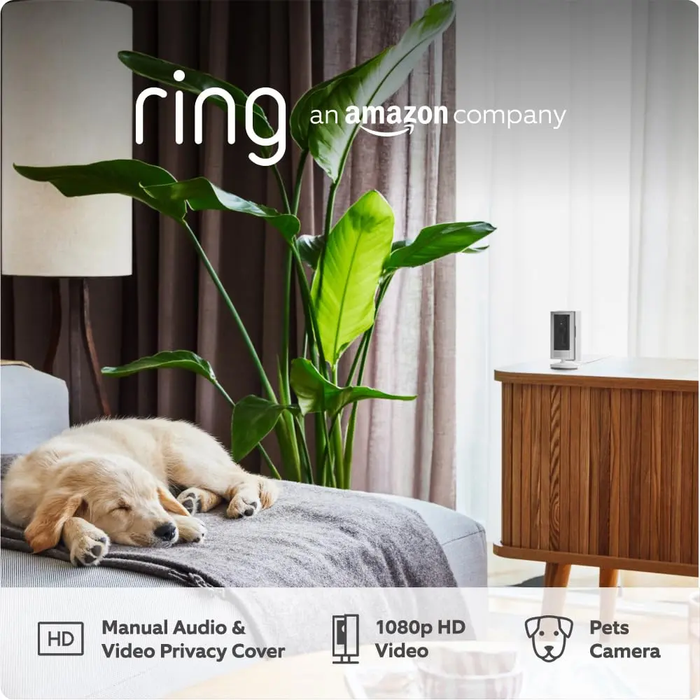 RING IP SECURITY CAMERA INDOOR 1080P SMART WHITE