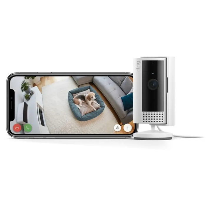 RING IP SECURITY CAMERA INDOOR 1080P SMART WHITE