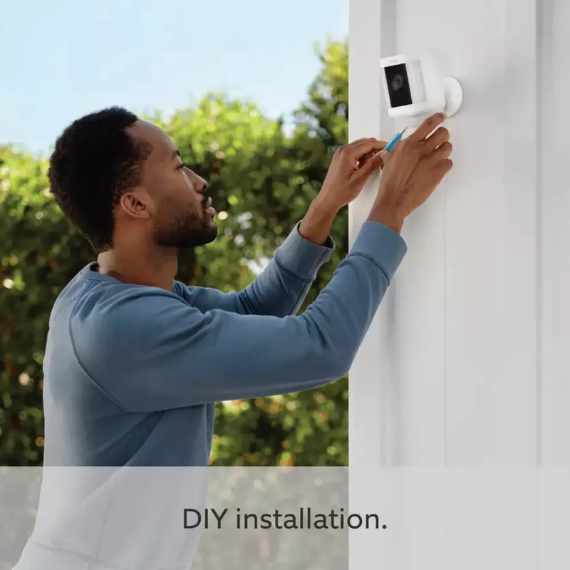 RING SPOTLIGHT CAM PLUS BATTERY - WHITE