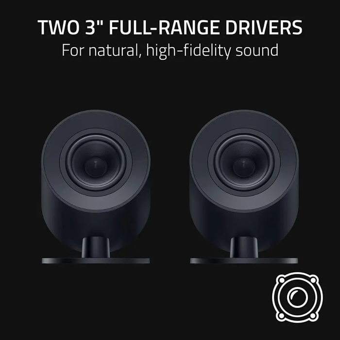 Razer Nommo V2 X - Full-Range 2.0 PC Gaming Speakers Black