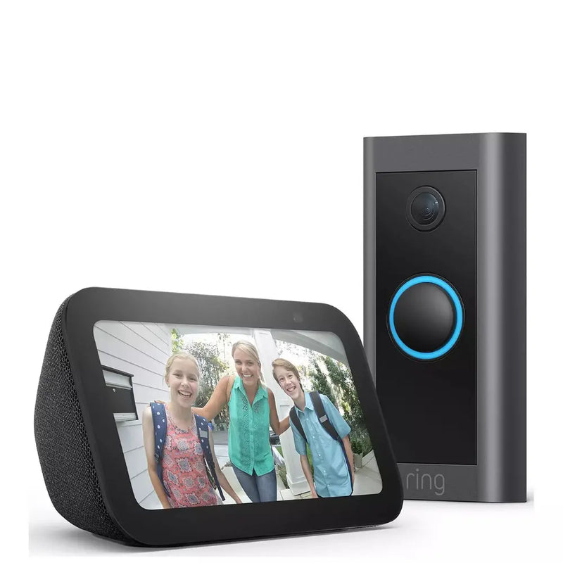 Ring Amazon Echo Show 5 Smart Speaker and Ring Wired Video Doorbell