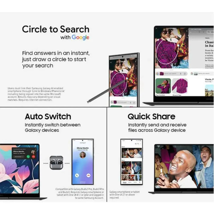 SAMSUNG Galaxy Book5 360 15.6" 2 in 1 Laptop, Copilot+ PC - Intel® Core™ Ultra 5, 512 GB SSD, Grey