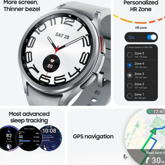 SAMSUNG Galaxy Watch6 Classic BT with Bixby - Black, 43 mm