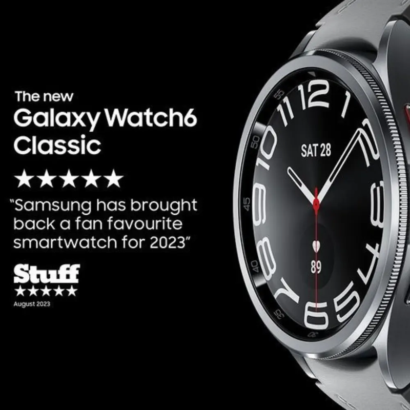 SAMSUNG Galaxy Watch6 Classic BT with Bixby - Black, 43 mm