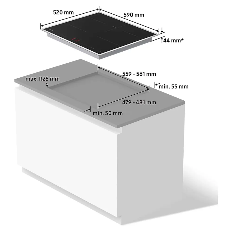 SAMSUNG INDUCTION HOB NZ64B4015HK/U1